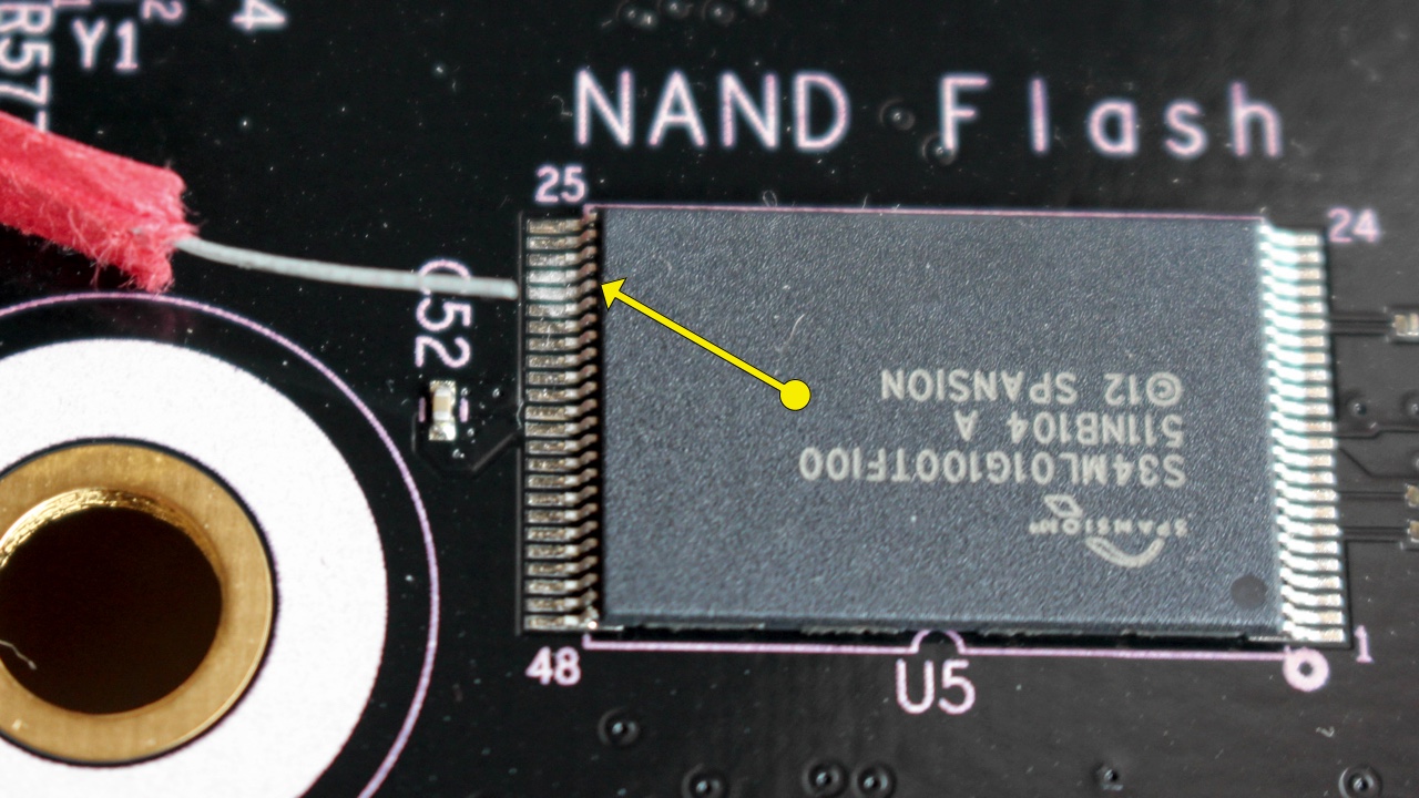 NAND pin to short